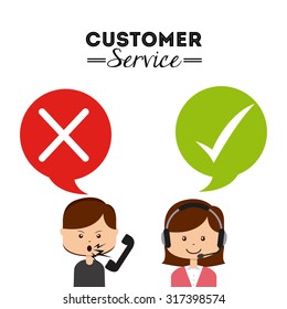customer service design, vector illustration eps10 graphic 