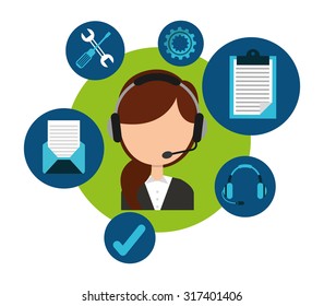 customer service design, vector illustration eps10 graphic 