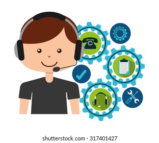 customer service design, vector illustration eps10 graphic 