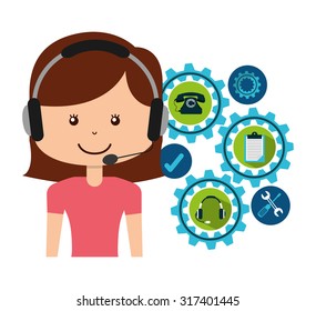 customer service design, vector illustration eps10 graphic 