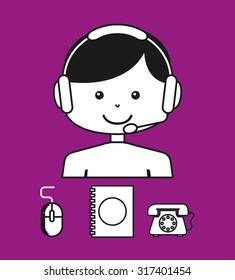 customer service design, vector illustration eps10 graphic 