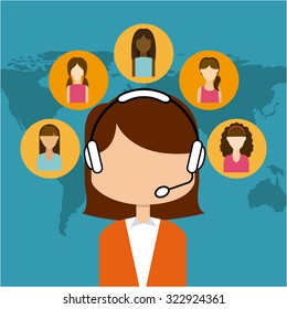 customer service design, vector illustration eps10 graphic 
