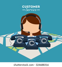 customer service design, vector illustration eps10 graphic 
