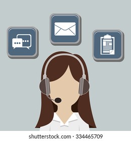 customer service design, vector illustration eps10 graphic 