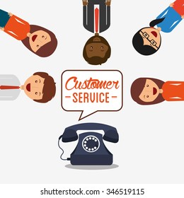 customer service design, vector illustration eps10 graphic 