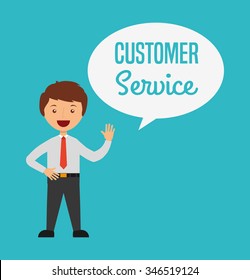 customer service design, vector illustration eps10 graphic 