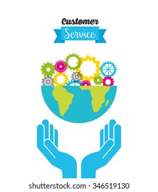 customer service design, vector illustration eps10 graphic 