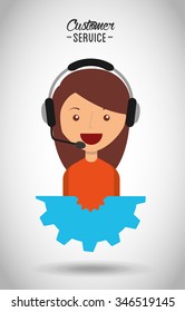 customer service design, vector illustration eps10 graphic 