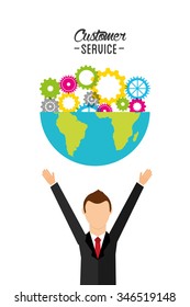 customer service design, vector illustration eps10 graphic 