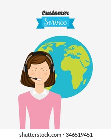 customer service design, vector illustration eps10 graphic 