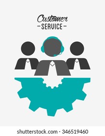 customer service design, vector illustration eps10 graphic 