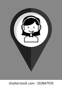 customer service design, vector illustration eps10 graphic 