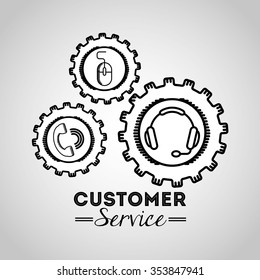 customer service design, vector illustration eps10 graphic 