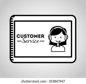 customer service design, vector illustration eps10 graphic 