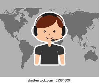 customer service design, vector illustration eps10 graphic 