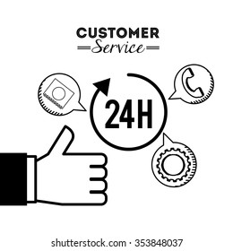 customer service design, vector illustration eps10 graphic 