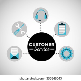 customer service design, vector illustration eps10 graphic 