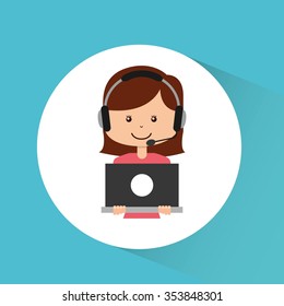 customer service design, vector illustration eps10 graphic 