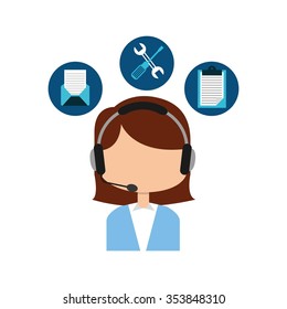 customer service design, vector illustration eps10 graphic 