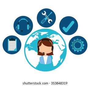 customer service design, vector illustration eps10 graphic 