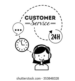 customer service design, vector illustration eps10 graphic 