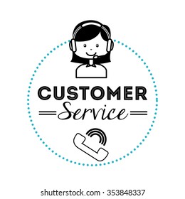 customer service design, vector illustration eps10 graphic 