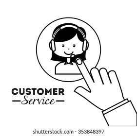 customer service design, vector illustration eps10 graphic 