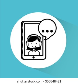 customer service design, vector illustration eps10 graphic 