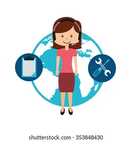customer service design, vector illustration eps10 graphic 