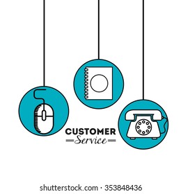 customer service design, vector illustration eps10 graphic 