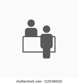 customer service desk icon