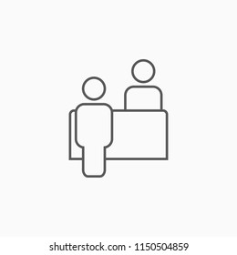 customer service desk icon