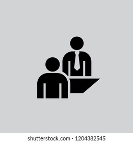 Customer service desk icon