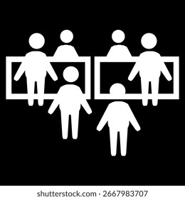 Ilustração de vetor de ícone do Service Desk do cliente