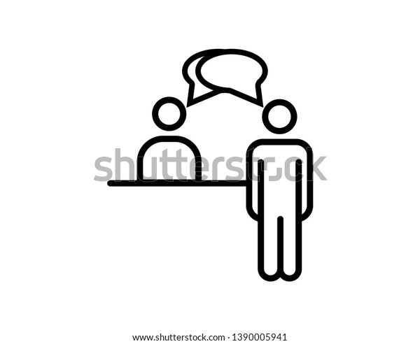 Customer Service Desk Icon Vector Stock Vector Royalty Free