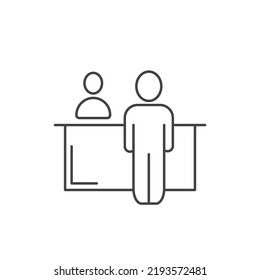 Customer service desk icons  symbol vector elements for infographic web