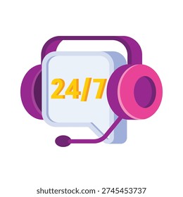 Customer service in an e-commerce marketplace process flow. A simple, flat-style vector illustration.