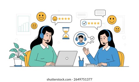 Customer service excellence analyzing feedback for improved user experience and support satisfaction levels
