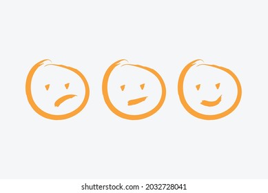 Customer service facial expressions icon