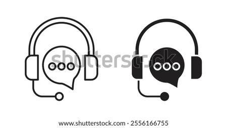 Customer service Filled flat icons set for apps and web ui designs.