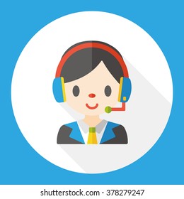 Customer Service flat icon