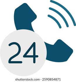 Customer Service flat Icon for Support Assistance. Help desk symbol, service agent icon, online support vector