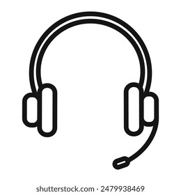 Kundenservice Headset Icon Ideal für Call Center