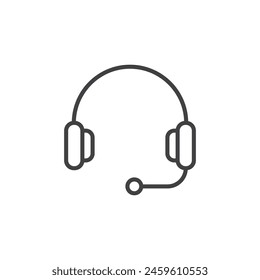 Conjunto de iconos de auriculares de Servicio al cliente. Iconos para auriculares Asistencia Call Center.