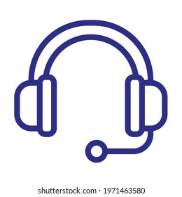 customer service help support single isolated icon with outline style