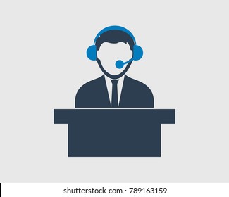  Customer service icon.