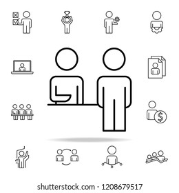 customer service icon. Business Organisation icons universal set for web and mobile