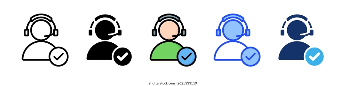 Customer Service Icon Collection With Multiple Styles