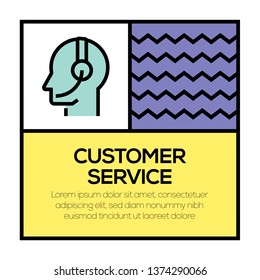 CUSTOMER SERVICE ICON CONCEPT