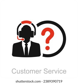 Customer Service and service icon concept